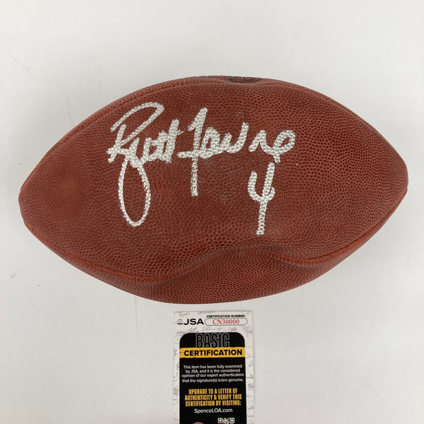 Brett Favre #4 Signed Official NFL Wilson Game Football JSA COA