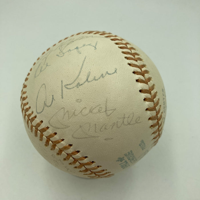 Mickey Mantle 1974 Hall Of Fame Induction Multi Signed Baseball JSA COA