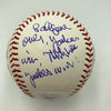 John Sterling Signed Heavily Inscribed STAT Baseball JSA COA RARE!