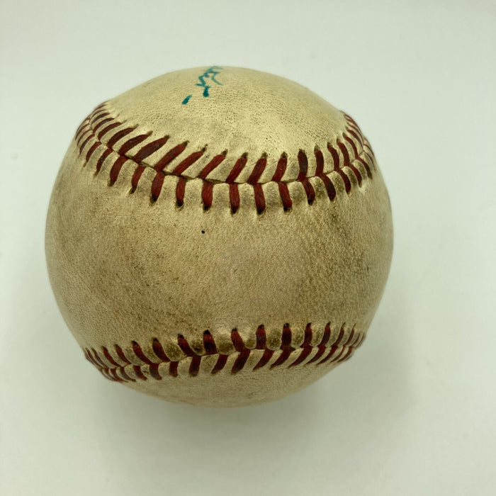 Stunning Tris Speaker Single Signed Official American League Baseball JSA COA