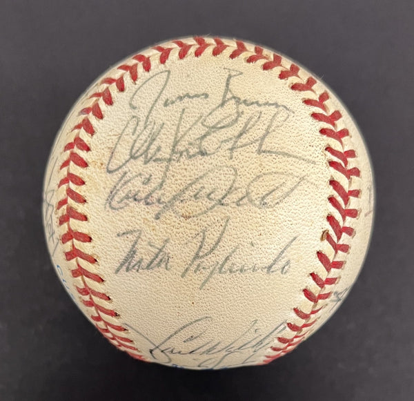 1991 Minnesota Twins World Series Champs Team Signed W.S. Baseball Beckett COA
