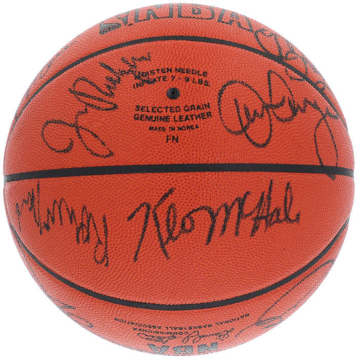 1987-88 Boston Celtics Team Signed Spalding Official Game Basketball PSA DNA
