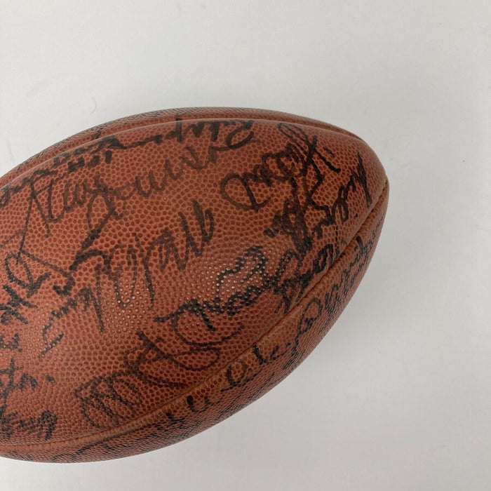 1979 Pittsburgh Steelers Super Bowl Champs Team Signed Game Used Football JSA