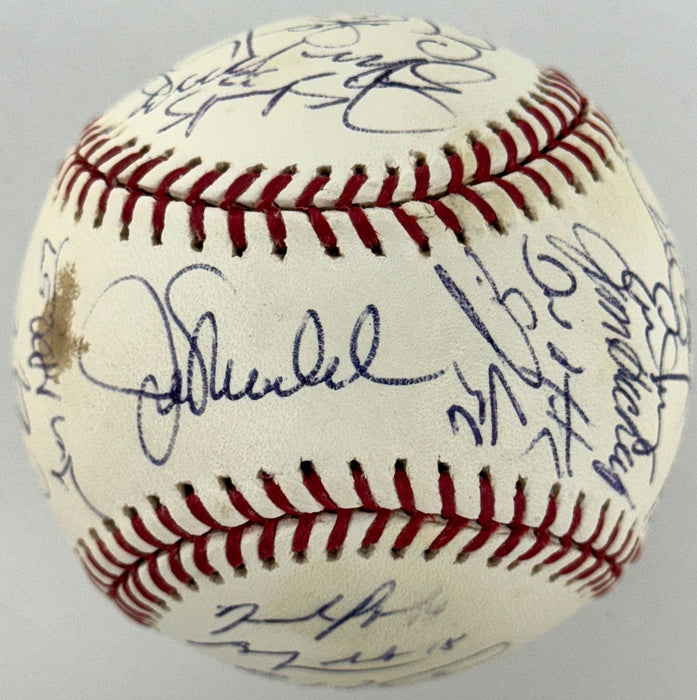 2008 Tampa Bay Rays AL Champs Team Signed World Series Baseball Beckett COA