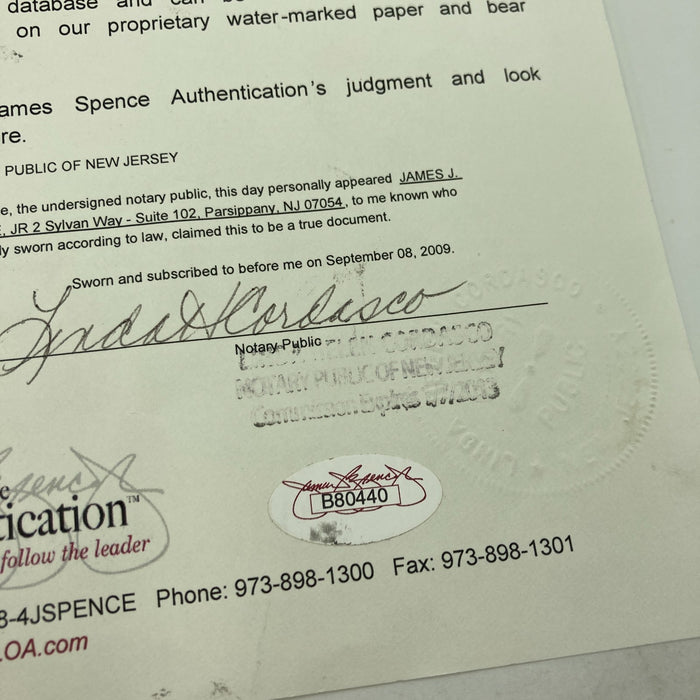 Babe Ruth & Lou Gehrig 1933 New York Yankees Team Signed Baseball JSA COA