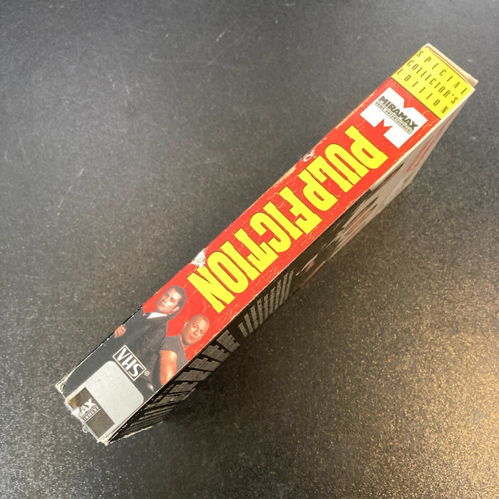 Quentin Tarantino & Christopher Walken Signed Pulp Fiction VHS Movie JSA COA