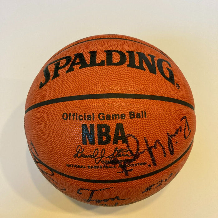 1992-93 Charlotte Hornets Team Signed Spalding Official NBA Game Basketball