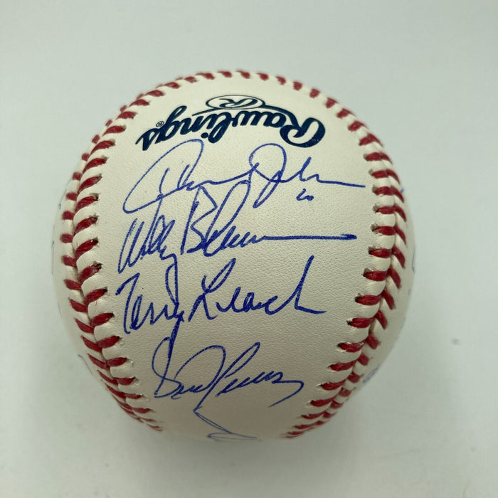 1986 New York Mets World Series Champs Team Signed Major League Baseball JSA COA