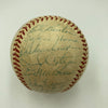 Hank Aaron 1960 Milwaukee Braves Team Signed Baseball JSA COA