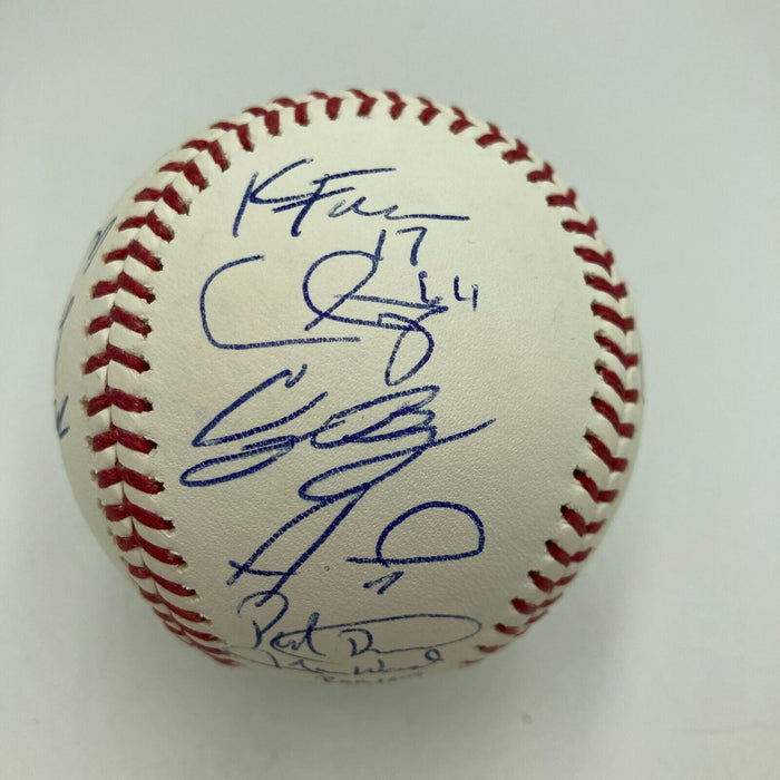 2018 Los Angeles Dodgers NL Champs Team Signed World Series Baseball JSA COA
