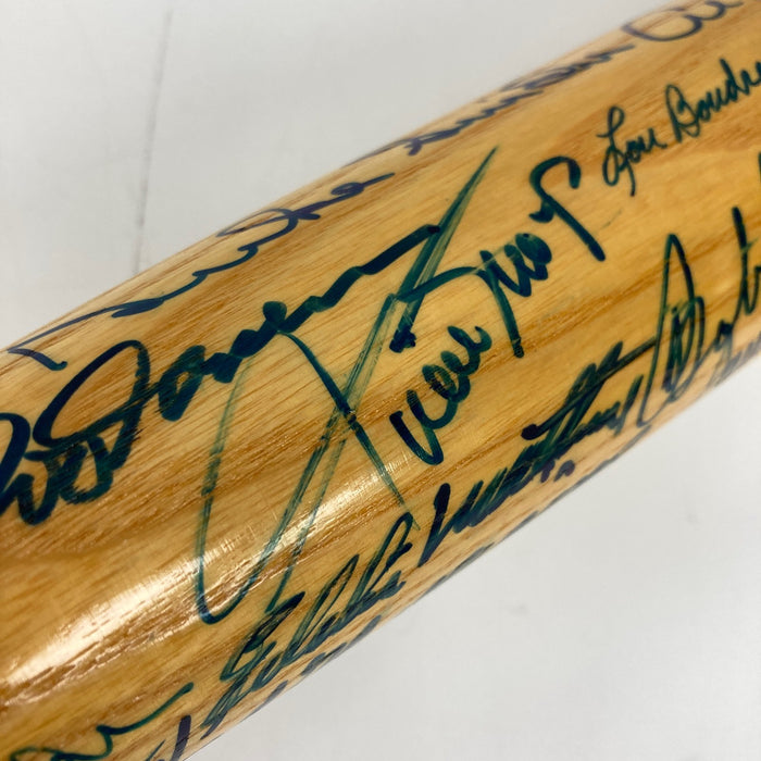 Ted Williams Sandy Koufax Hank Aaron 52 Sigs Hall Of Fame Multi Signed Bat BAS