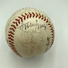 Mickey Mantle Joe DiMaggio Pie Traynor Hall Of Fame Multi Signed Baseball JSA