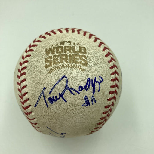 2016 World Series Game Used Baseball Signed By Umpire Crew JSA COA Chicago Cubs