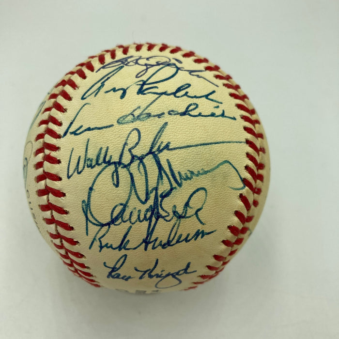 1986 New York Mets World Series Champs Team Signed Vintage NL Baseball JSA COA