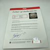 Honus Wagner Single Signed 1936 Mini Baseball PSA DNA COA