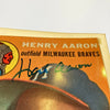 Hank Aaron Signed 1954 Topps Original Production Artwork JSA COA 1/1 RARE