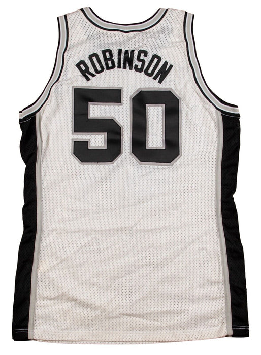 1991-92 David Robinson Game Used San Antonio Spurs Home Jersey MEARS A10