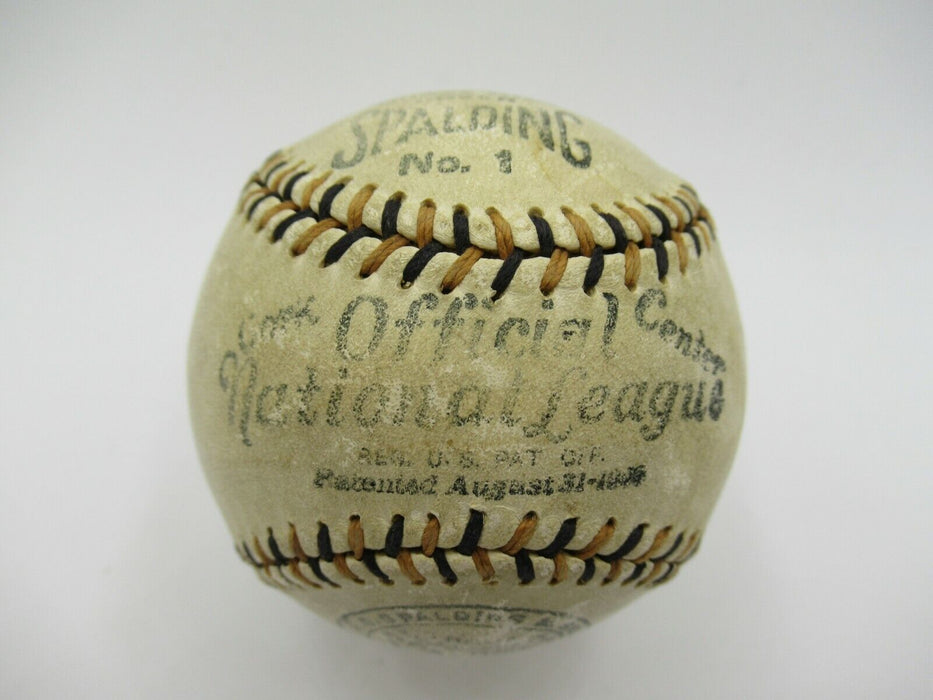 President Woodrow Wilson Single Signed 1917 National League Baseball PSA & JSA
