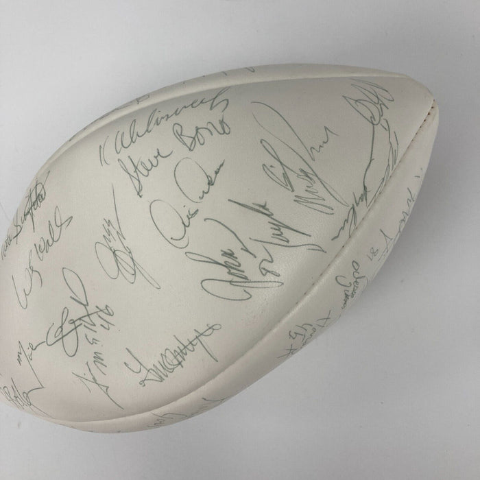 1993 San Francisco 49ers NFC West Champs Team Signed Football Jerry Rice JSA COA