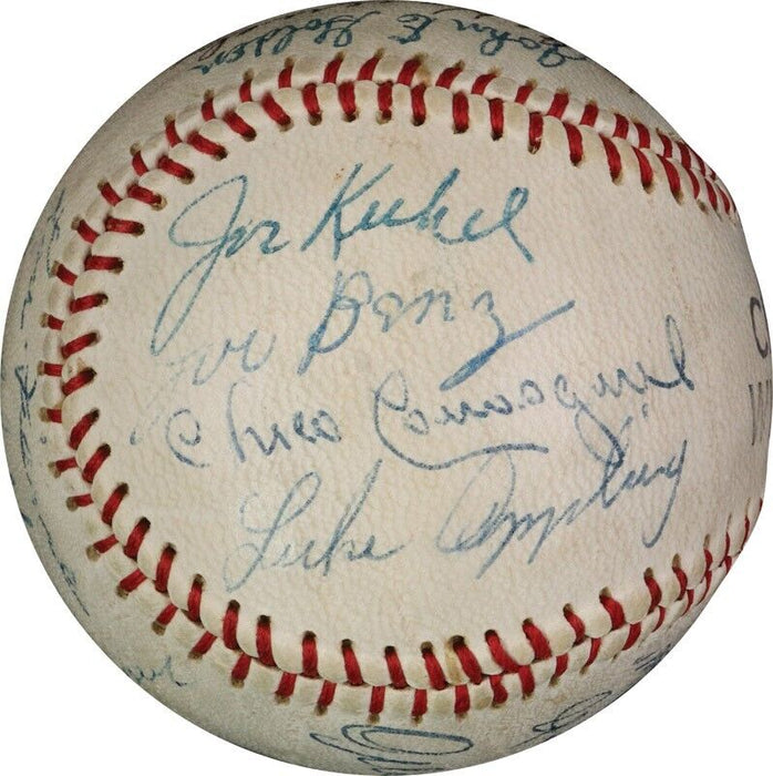 Ed Walsh Red Faber Ray Schalk Chicago White Sox HOF Legends Signed Baseball JSA