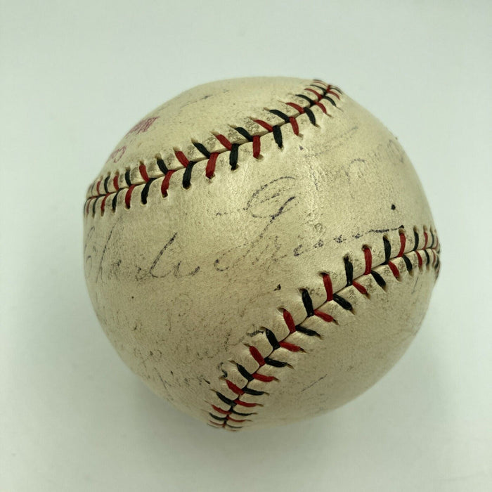 1929 Chicago Cubs Murderer’s Row Signed Baseball Hack Wilson Rogers Hornsby JSA