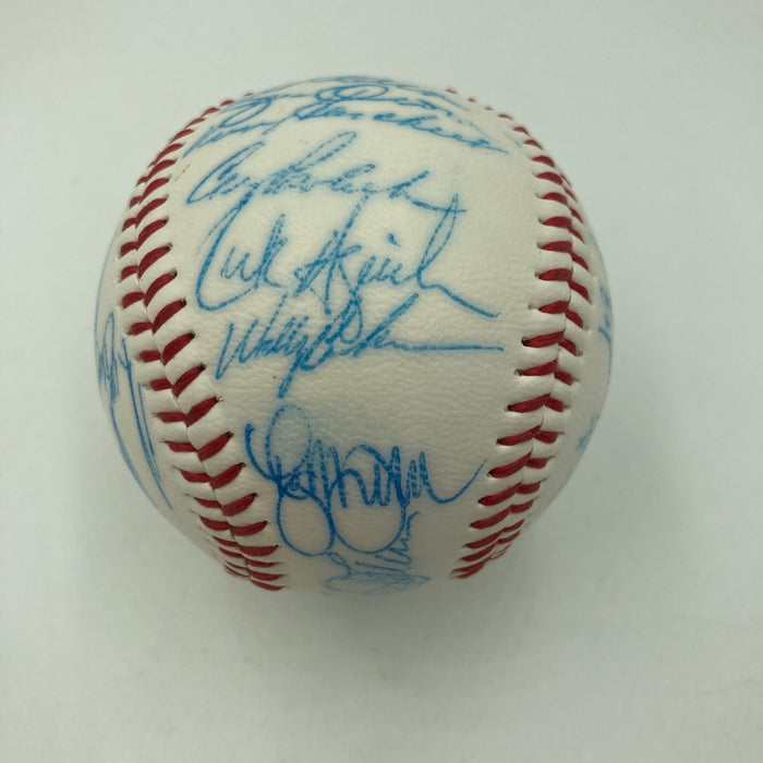 Vintage 1986 New York Mets World Series Champs Team Signed Baseball JSA COA