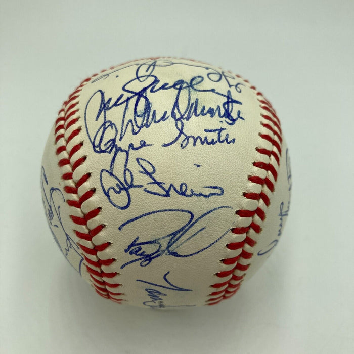 1989 All Star Game Team Signed Baseball Tony Gwynn Ozzie Smith