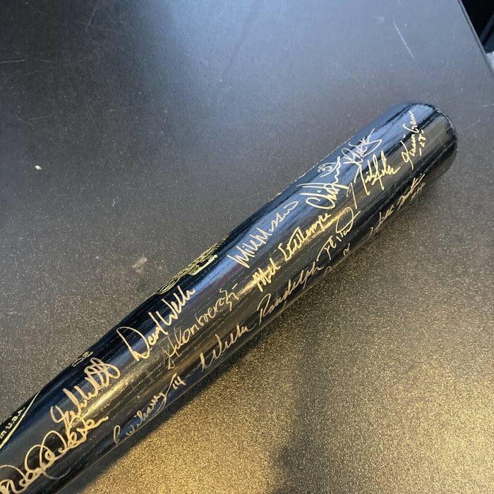 2003 Yankees Team Signed World Series Bat Derek Jeter Mariano Rivera MLB Holo