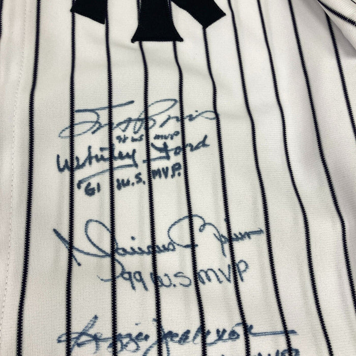 Derek Jeter New York Yankees World Series MVP's Signed Jersey 11 Sigs MLB Auth