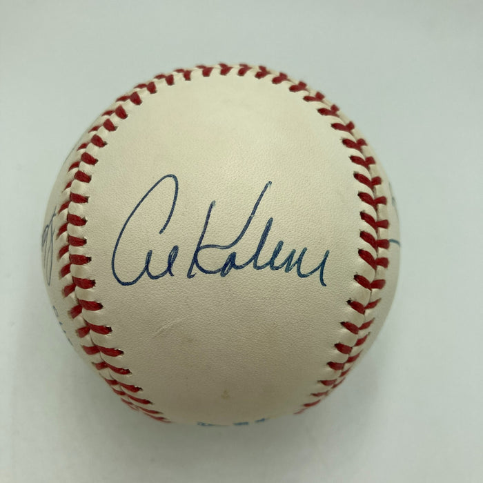 Willie Mays Hank Aaron Stan Musial 3,000 Hit Club Signed Baseball PSA DNA