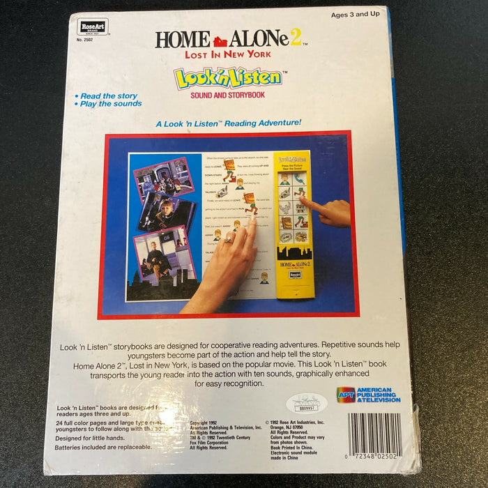 Macaulay Culkin Signed Autographed Original Home Alone Book With JSA COA