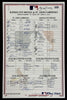 2007 St. Louis Cardinals Team Signed Game Used Lineup Card Albert Pujols BAS