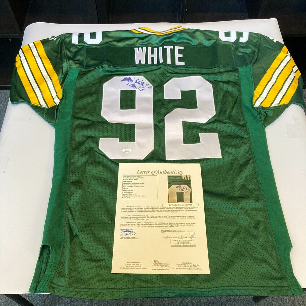 Reggie White Signed Authentic Proline Green Bay Packers Game Model Jersey JSA