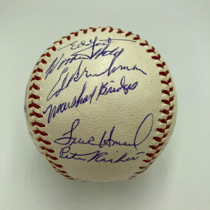 Gil Hodges Sweet Spot 1965 Washington Senators Team Signed Baseball JSA COA