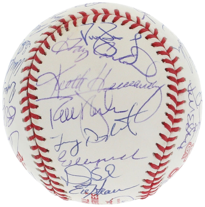 1986 New York Mets World Series Champs Team Signed W.S. Baseball 35 Sigs JSA COA