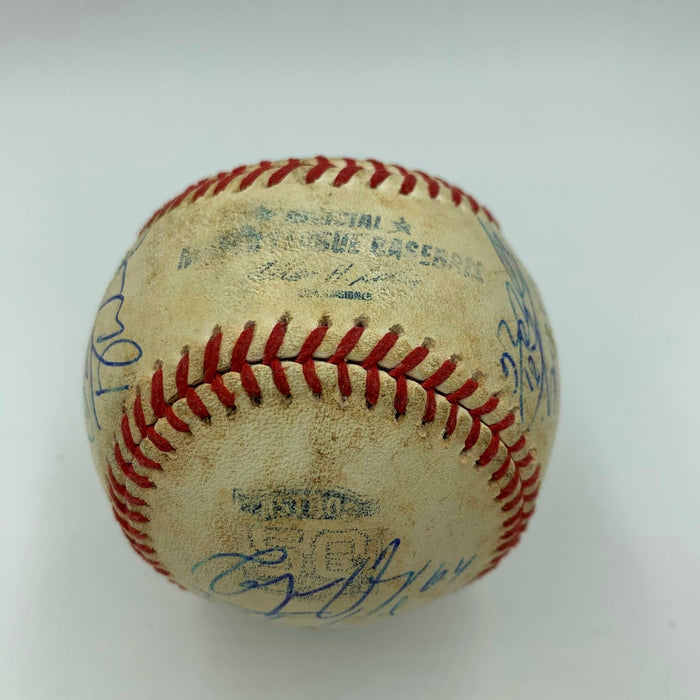 2016 Houston Astros Team Signed Game Used 50th Anniversary MLB Baseball JSA COA