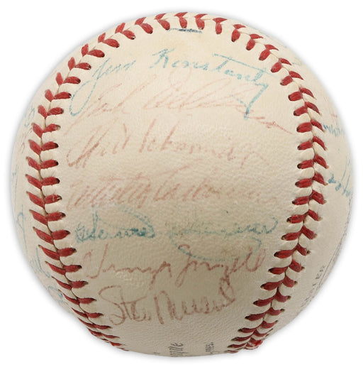 1956 St. Louis Cardinals Team Signed Baseball Stan Musial JSA COA