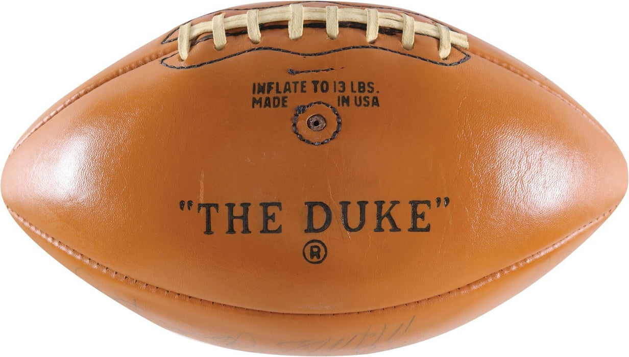 The Finest 1967 Green Bay Packers Super Bowl II Champs Team Signed Football PSA