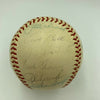 Hank Aaron Eddie Mathews 1961 Atlanta Braves Team Signed NL Baseball JSA COA