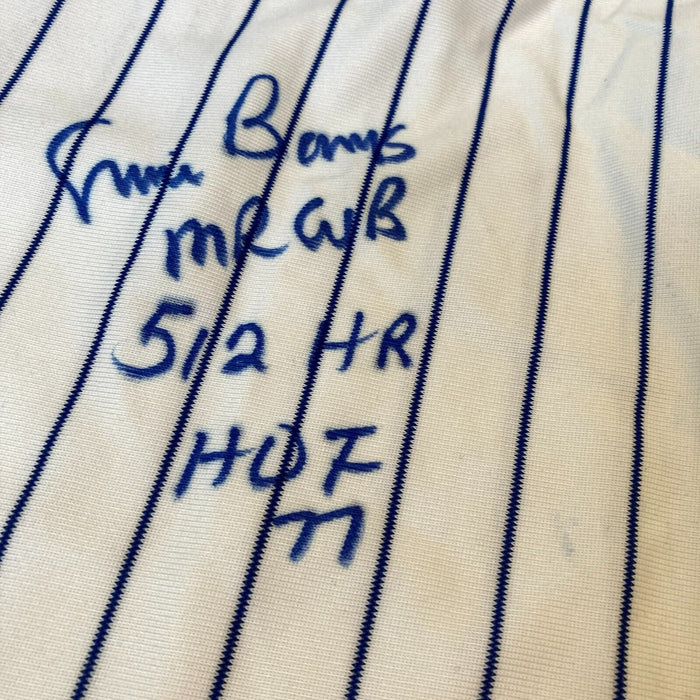 Ernie Banks Mr Cub 512 Home Runs HOF 1977 Signed Chicago Cubs Jersey PSA DNA COA