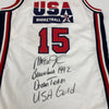1992 Magic Johnson Signed Game Used Team USA Olympics Jersey MEARS COA