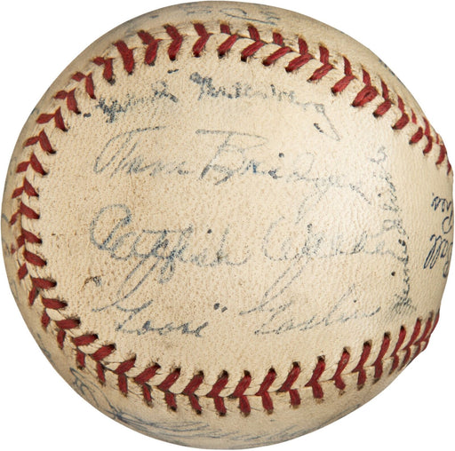 Historic 1935 Detroit Tigers World Series Champs Team Signed Baseball PSA DNA