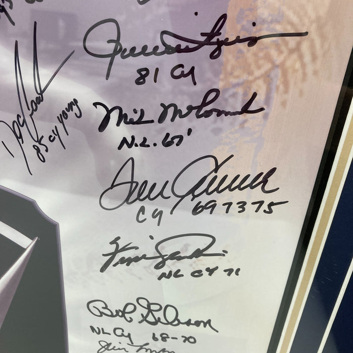 Beautiful Sandy Koufax Cy Young Winners Signed Huge 25x29 Photo 37 Sigs PSA JSA