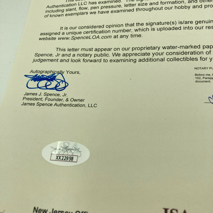 Beautiful Elston Howard Single Signed Baseball JSA COA Rare Sweet Spot Signature