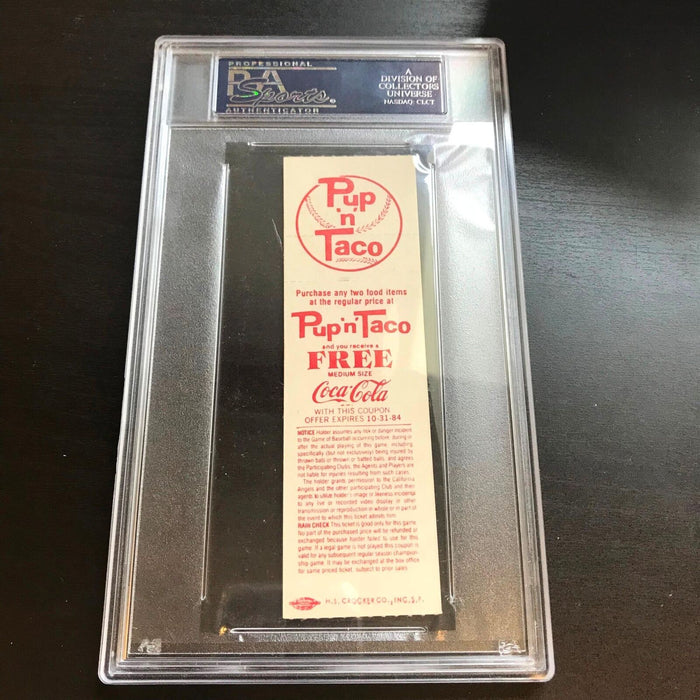 Reggie Jackson 500th Home Run Signed Ticket September 17, 1984 PSA DNA COA Auto