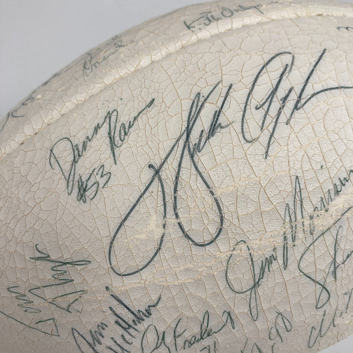 1985 Super Bowl Champs Chicago Bears Team Signed Football Walter Payton PSA DNA