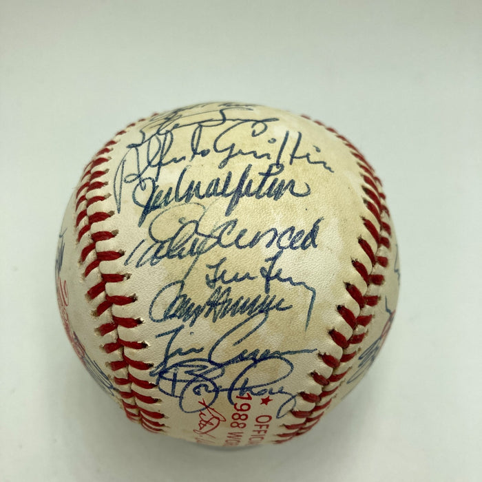 1988 Los Angeles Dodgers World Series Champs Team Signed W.S. Baseball PSA DNA