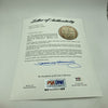Mrs. Babe Ruth & Mrs. Lou Gehrig Signed Baseball With Satchel Paige PSA DNA COA
