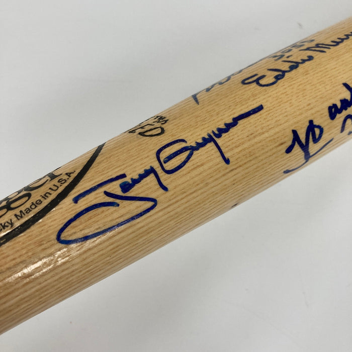 Beautiful 3,000 Hit Club Multi Signed Baseball Bat Willie Mays Hank Aaron JSA