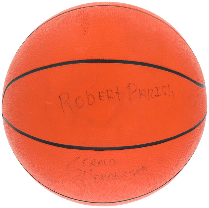 1980-81 Boston Celtics Team Signed Basketball Larry Bird PSA DNA COA